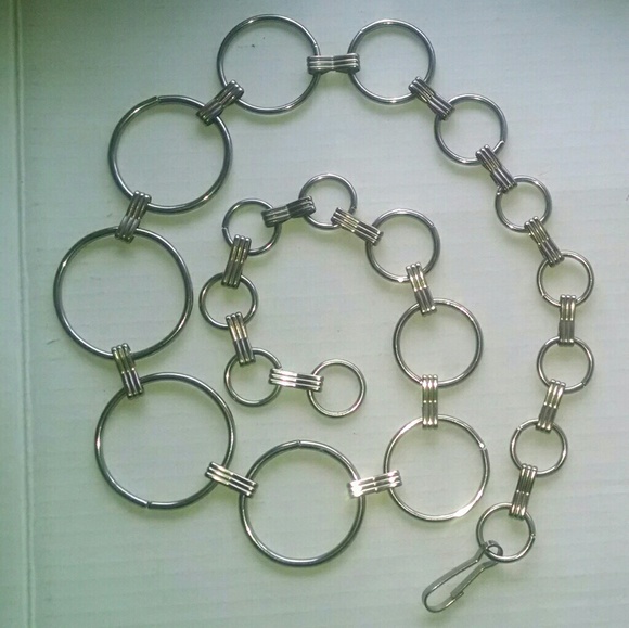 True vintage rare metal circle fashion belt